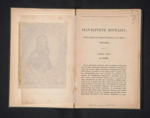 Jean-Baptiste Houwaert, Flemish poet and statesman of the 16th century (1533-1599) / [Charles Stallaert]