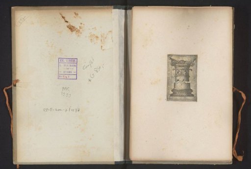 Reproduction of a print of a Doric pillar by Hans Sebald Beham after Vitruvius