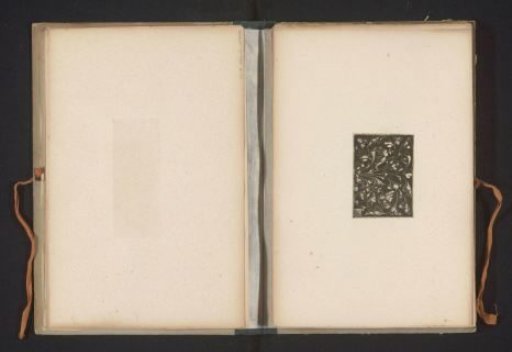 Reproduction of a print of leafy scrolls, by Heinrich Aldegrever