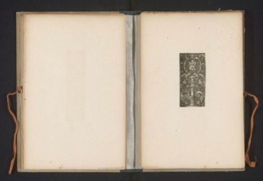 Reproduction of a print of grotesque ornaments, probably by Heinrich Aldegrever