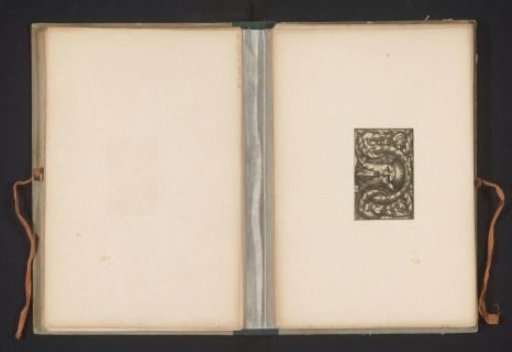 Reproduction of a print of grotesque ornaments, by Hans Sebald Beham