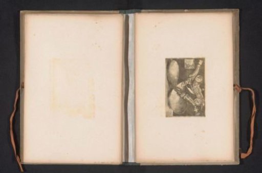 Reproduction of a print of two decorated spoons by Heinrich Aldegrever