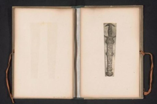 Reproduction of a print of a design for a dagger by Heinrich Aldegrever
