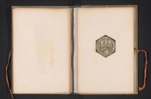 Reproduction of a print of the family coat of arms of the Sebald Beham family by Hans Sebald Beham