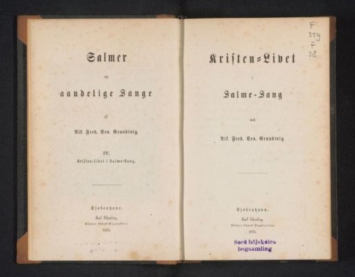 Psalms and spiritual songs / by Nik. Fred. Sev. Grundtvig