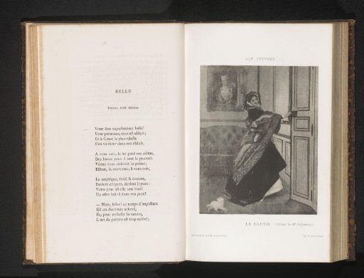 Reproduction of Le Sortie by Alfred Stevens