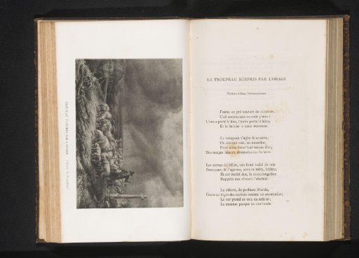 Reproduction of A Flock of Sheep Surprised by a Thunderstorm by Eugène Joseph Verboeckhoven
