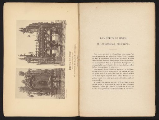 Plate with two images: Front view of the reliquary of the Abbey of Notre-Dame du Vivier and Side view of the reliquary of the Abbey of Notre-Dame du Vivier