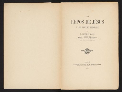 The rests of Jesus and the cradle reliquaries