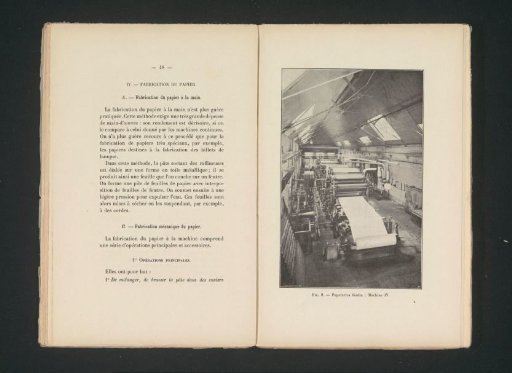 View of a machine for paper production in the Godin paper mill in Huy
