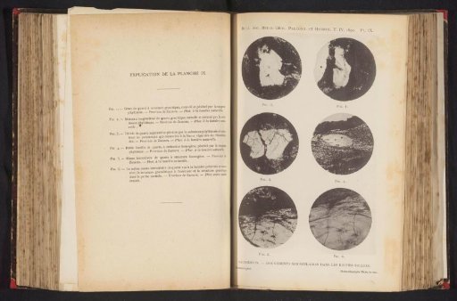 Overview of six microscopic enlargements of molecular motion in rocks
