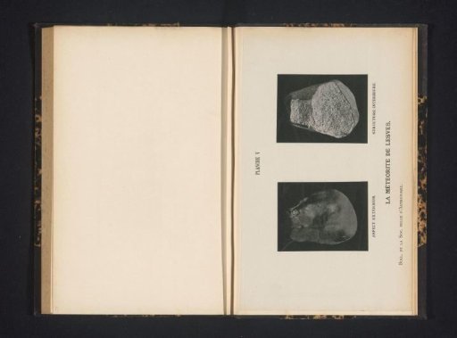 Inside and outside of a meteorite
