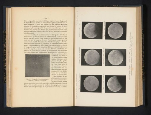 Six stages of a partial lunar eclipse