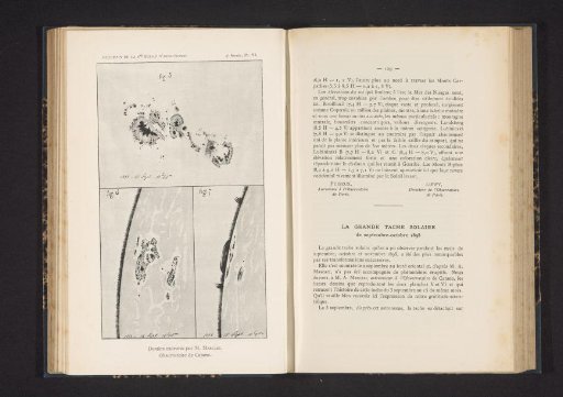 Six Photographs of Sunspots by the Observatory of Catania