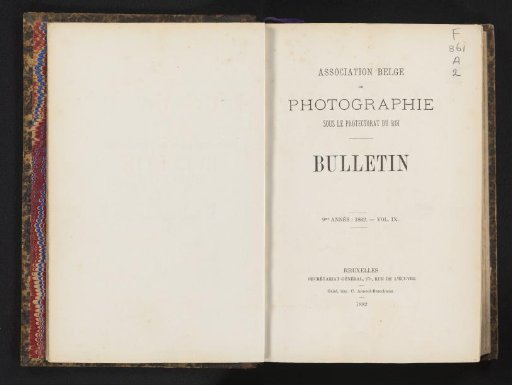 Bulletin / Association belge de photographie