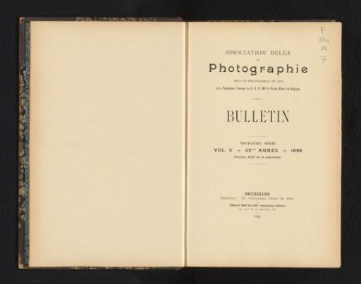 Bulletin / Association belge de photographie