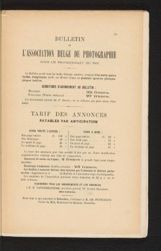 Bulletin / Association belge de photographie