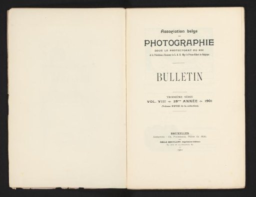 Bulletin / Association belge de photographie