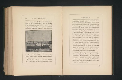 View of the sailing ship Atalanta in the locks of Veere