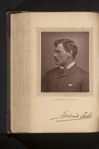 Portrait of Frederick Hobson Leslie