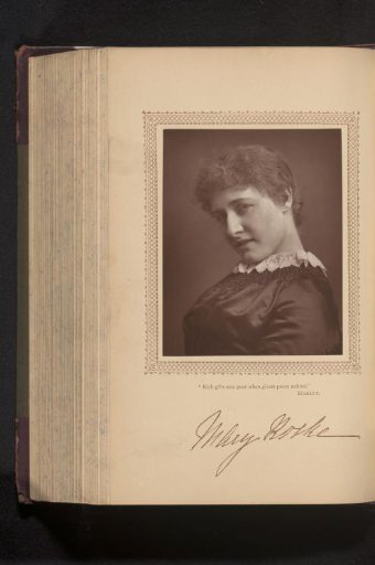 Reproduction of a portrait of Mary Rorke
