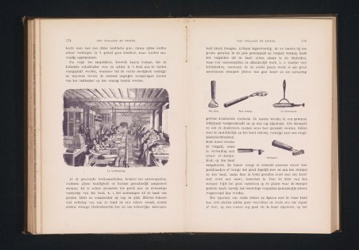 Reproduction of an Engraving of a View of a Bookbindery