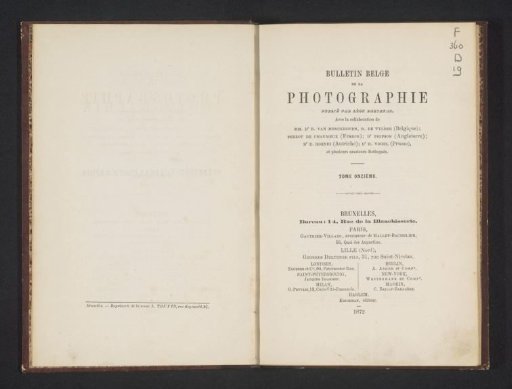 Bulletin belge de la photographie
