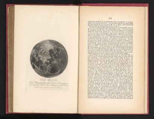 Moon, photographed from the Liverpool Observatory in September 1854