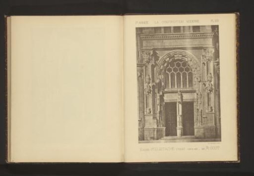 View of the southern entrance of the Église Saint-Eustache in Paris