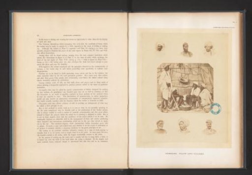 Collection of portraits and a group of Indian men to illustrate various types of turbans
