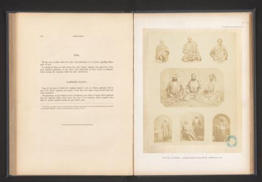 Collection of portraits of Indian men illustrating various men's clothing