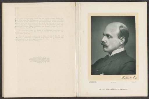 The Right Honourable Walter Hume Long