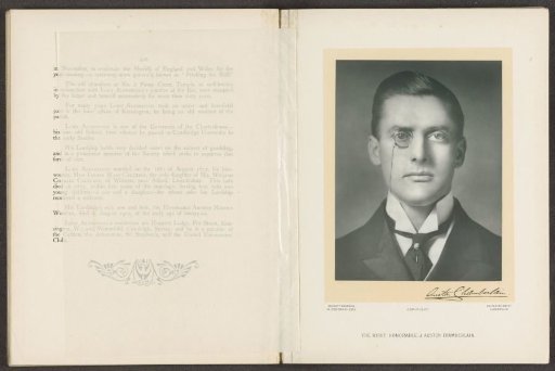The Right Honourable J. Austen Chamberlain