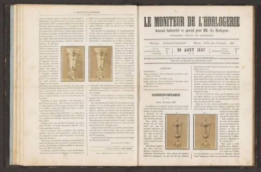 Two Candlesticks Decorated with a Flame and Animal Feet by M. Dhénain