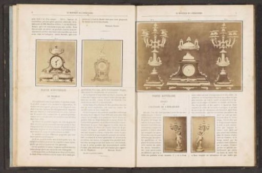 Four candlesticks and a clock