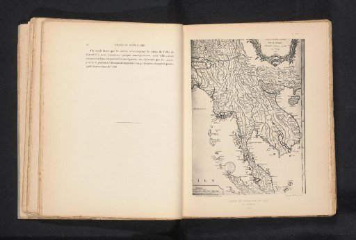Reproduction of a map of Thailand