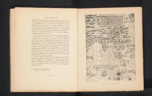 Reproduction of a land map by Diogo Ribeiro