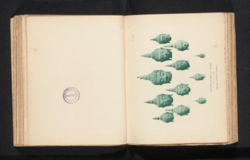 Twelve Heads of Buddha Sculptures