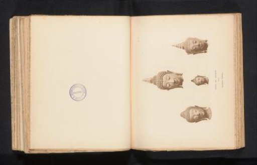 Four fragments of sculptures of Buddha