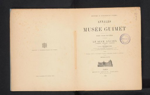 Le Siam ancien: archaeology, epigraphy, geography