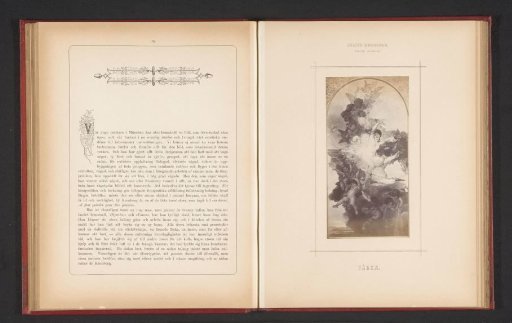 Photoreproduction of a painting of an allegory of spring by Julius Kronberg