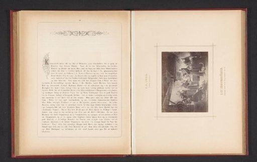 Photoreproduction of a painting of clergymen in a monastery kitchen by Frederik Christan Lund