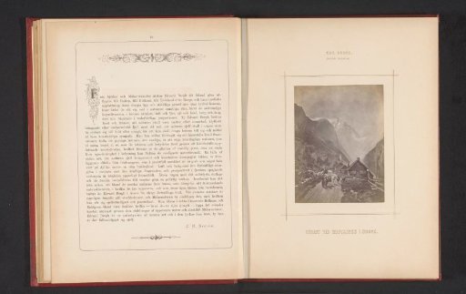 Photoreproduction of a painting of two women on a country road by Edvard Bergh