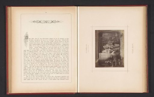 Photoreproduction of a painting of a despairing woman and her family by Ferdinand Fagerlin