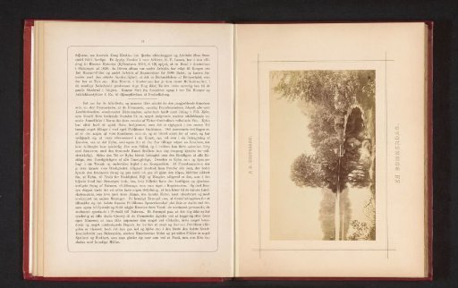 Photographic reproduction of a painting of a landscape with a lake by Peter Skovgaard