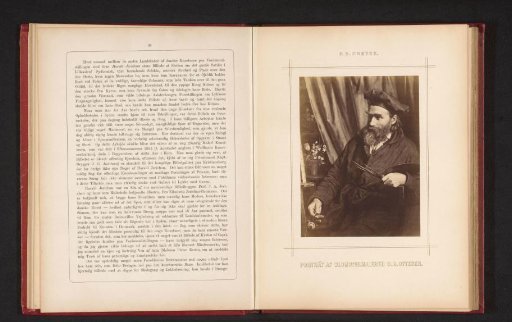 Photographic reproduction of a painting of a portrait of Otto Didrik Ottesen by Peder Severin Krøyer