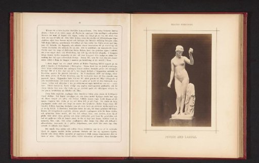 Sculpture of Psyche with a lamp by Walter Runeberg