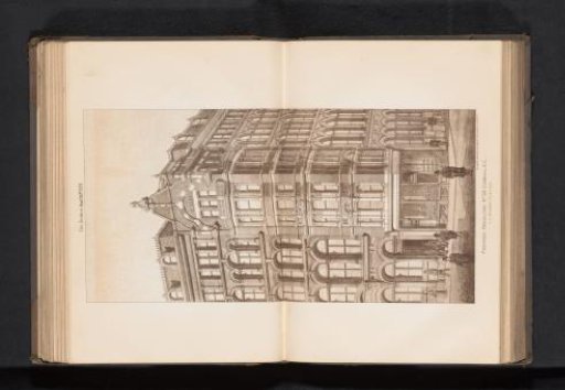 Reproduction of a design for a building plan for Cornhill 69 in London