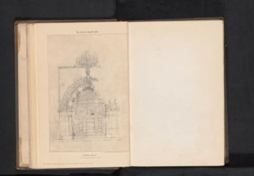 Reproduction of a Drawing of a Gate in Milan by Edwin G. Hardy