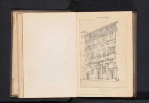 Reproduction of a Drawing of a House in Siena by Edwin G. Hardy